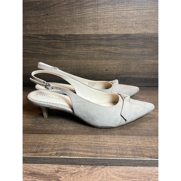 Charter Club Shoes Charter Club Womens Giavanna Slingback Pumps